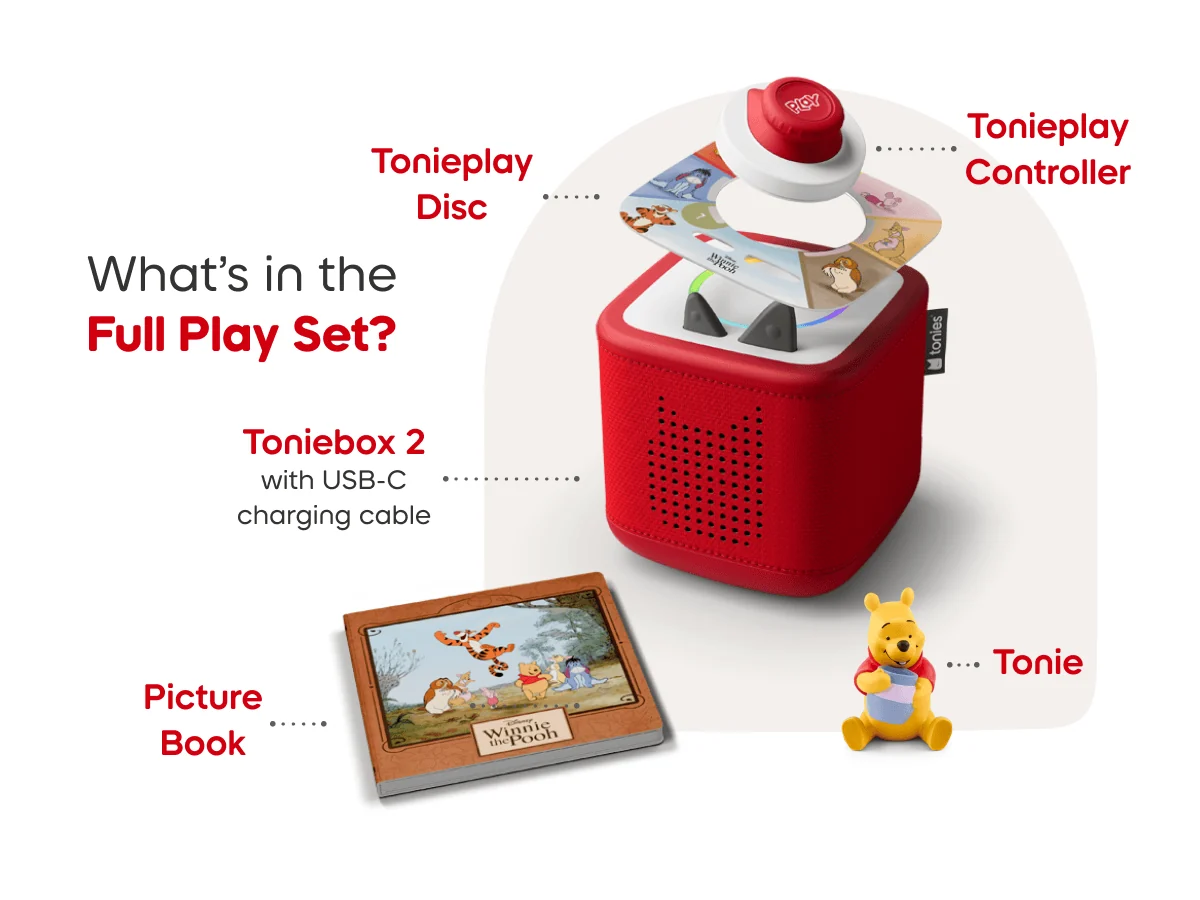 Disney Winnie the Pooh Toniebox 2 Play Set - Cloud Pink - Image 5
